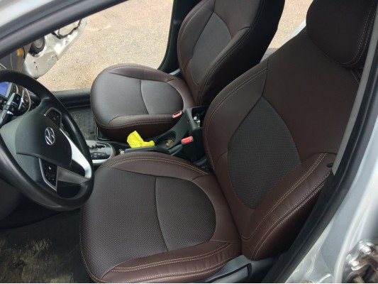 Каркасные авточехлы на Hyundai Solaris