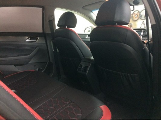 Каркасные авточехлы на Hyundai Sonata 7